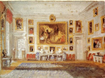 two boys singing Painting - Petworth the Drawing room Romantic Turner